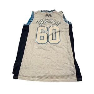 Headgear Classics Mens XL Nipsey‎ Hussle #60 Crenshaw Blue Basketball Jersey